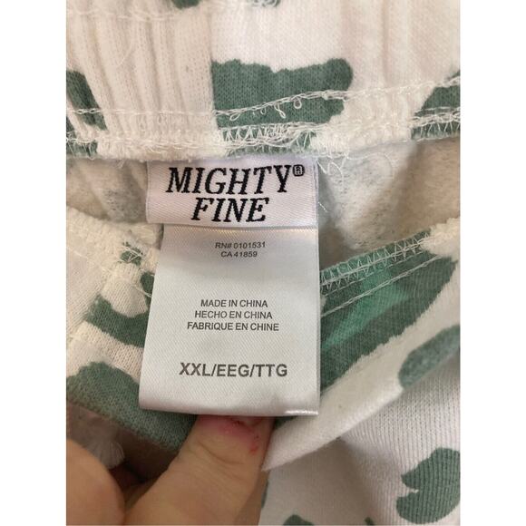 Mighty Fine Christmas Tree  Holidaycore Snow Leopard Graphic Sweats - Picture 3 of 4